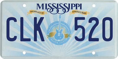 MS license plate CLK520