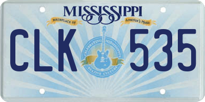 MS license plate CLK535