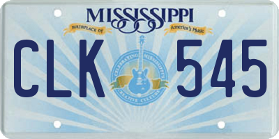 MS license plate CLK545