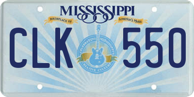 MS license plate CLK550