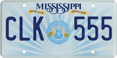 MS license plate CLK555