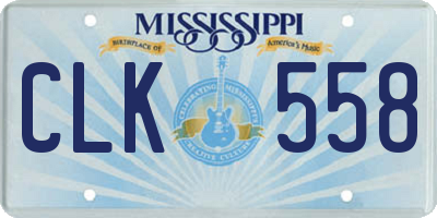 MS license plate CLK558