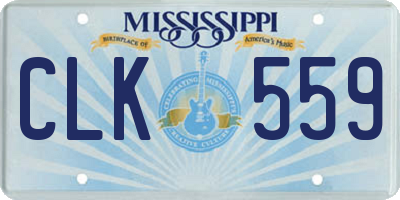 MS license plate CLK559