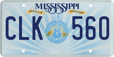 MS license plate CLK560