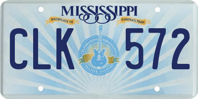MS license plate CLK572