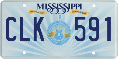 MS license plate CLK591