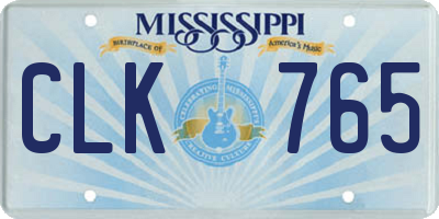 MS license plate CLK765