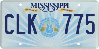 MS license plate CLK775