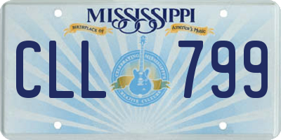 MS license plate CLL799
