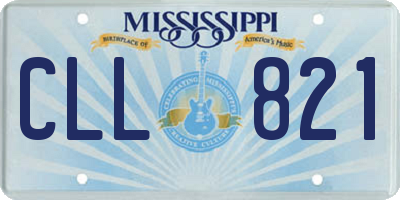 MS license plate CLL821