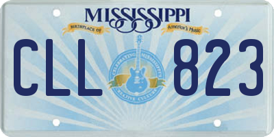 MS license plate CLL823