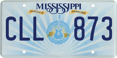 MS license plate CLL873
