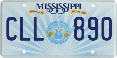 MS license plate CLL890