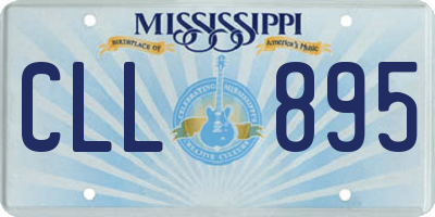 MS license plate CLL895