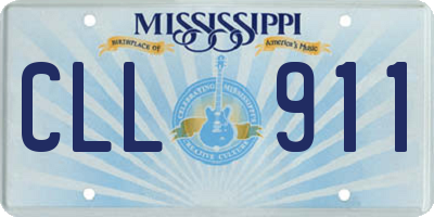 MS license plate CLL911