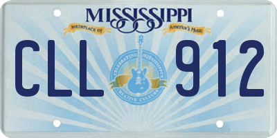 MS license plate CLL912