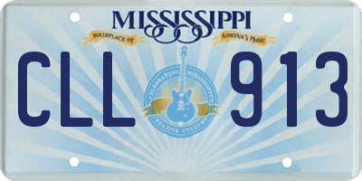 MS license plate CLL913