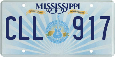 MS license plate CLL917
