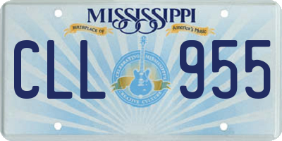 MS license plate CLL955