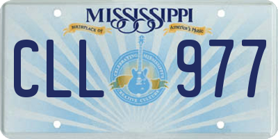 MS license plate CLL977