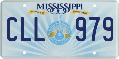 MS license plate CLL979