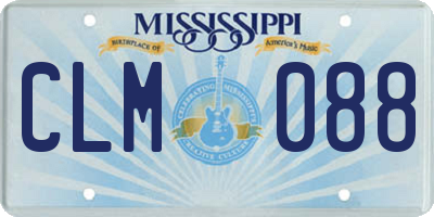 MS license plate CLM088