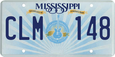MS license plate CLM148