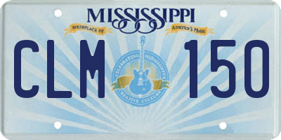 MS license plate CLM150