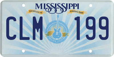 MS license plate CLM199
