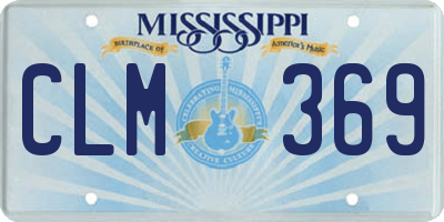 MS license plate CLM369