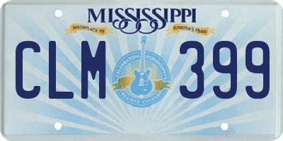 MS license plate CLM399