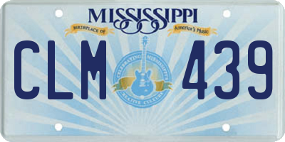 MS license plate CLM439