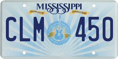 MS license plate CLM450