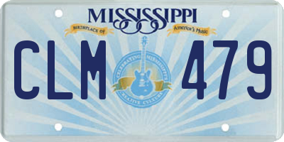 MS license plate CLM479