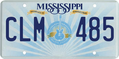 MS license plate CLM485