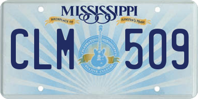 MS license plate CLM509