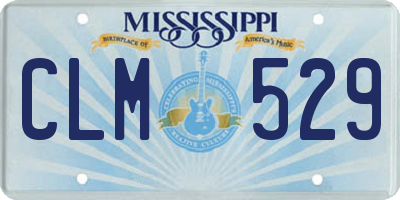 MS license plate CLM529