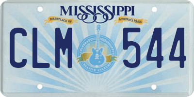 MS license plate CLM544