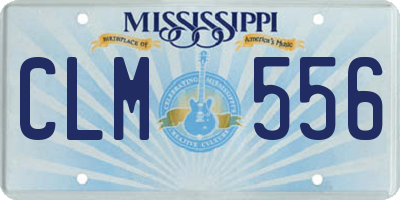 MS license plate CLM556