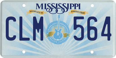 MS license plate CLM564