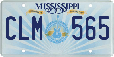 MS license plate CLM565