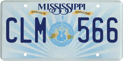 MS license plate CLM566