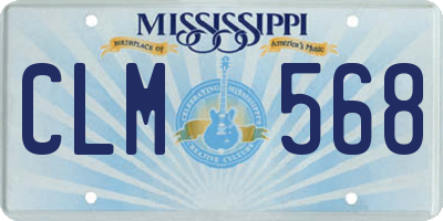 MS license plate CLM568