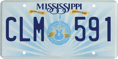 MS license plate CLM591