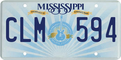 MS license plate CLM594