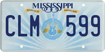 MS license plate CLM599