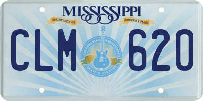 MS license plate CLM620