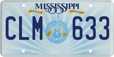MS license plate CLM633