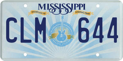 MS license plate CLM644