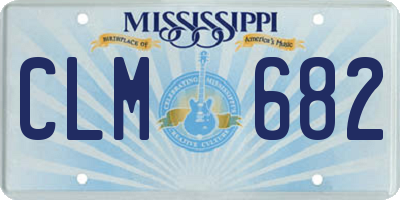 MS license plate CLM682